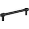 Jeffrey Alexander 128 mm Center-to-Center Matte Black Hayworth Cabinet Bar Pull 885-128MB - alternate 1